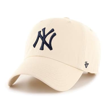 47 MLB New York Yankees Men's Brand Clean Up Cap, Natural, One-Size