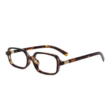 Slocyclub Square Blue Light Blocking Glasses for Women Men Vintage Rectangular Frame Eyeglasses Retro Small Square Glasses