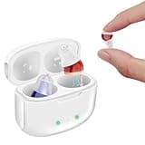 Not Amplifier True Hearing Aids,Invisible 16 Channels Digital Rechargeable Hearing Aids for Seniors with Noise Cancellation with Charging Box