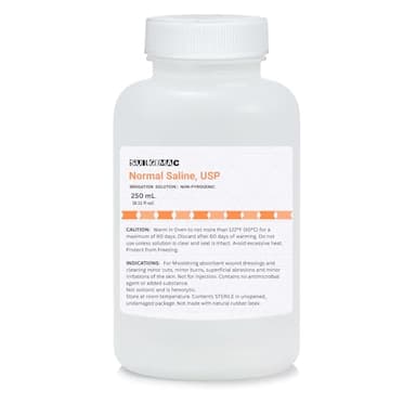 SurgiMac 0.9% Normal Saline Solution – for Minor Wound Cleaning | 250mL | 1 Count