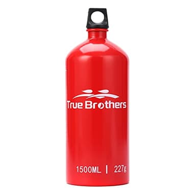 Hosioe 1.5L Aluminum Oil Fuel Bottle Alcohol Liquid Gas Oil Container for Camping Hiking Backpacking