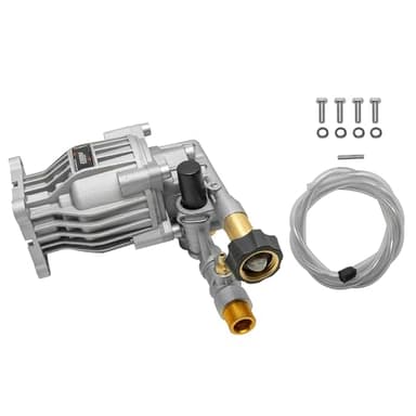 OEM Technologies 3300 PSI 2.4 GPM Replacement Pressure Washer Pump Kit, Horizontal Axial Cam Replacement Pump for Gas Pressure Washer, 3/4" Shaft, Includes Hardware and Siphon Tube (90028)