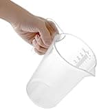 MiziDo 1 Liter Food Grade Plastic Measuring Cup/Kitchen measuring container/pool chemical measuring cup/lawn chemical measuring cup