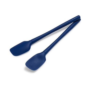 Sur La Table Flex-Core Mini Silicone Spatula and Spatula Spoon, Set of 2, Blue