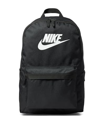 Nike Unisex Heritage Backpack (25L), Black/Black/White, MISC