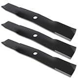 RANSOTO 48" Deck Lawn Mower Blades Compatible with John Deere Cut Deck GX, LT, LX, SST, X Series & ZTRAK Replace M145476, M127500 596-354 (3 pcs)
