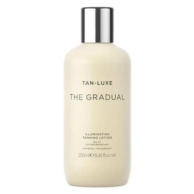 Tan-Luxe The Gradual, Illuminating Gradual Tan Lotion, Hydrating Body Self Tanner for a Natural Looking Glow, Buildable & Streak-Free, Cruelty-Free, 8.45 fl. oz