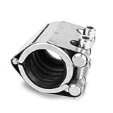 Pipe Repair Clamp Kit -1 Inch 33mm-36mm High Pressure Resistant Pipe Coupling Clamp for Plastic&Metal Pipes, Emergency Duty Leak Sealer with Stainless Steel, Quick Fix for Water/Gas/Oil Lines