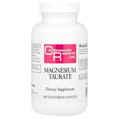 Cardiovascular Research Magnesium Taurate 125 mg, Creamy White, 180 Capsules (MAGT2)