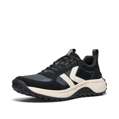 KEEN Men's KS86 Comfortable Durable Retro Style Sneakers, Black/Birch, 7.5