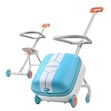 Joytravel Kids Ride-on Luggage with Spinner Wheels Suitcase, Kid's Ride-On Suitcase Help Your Child Relax, Carry On Trolley Luggage (lightBlue)