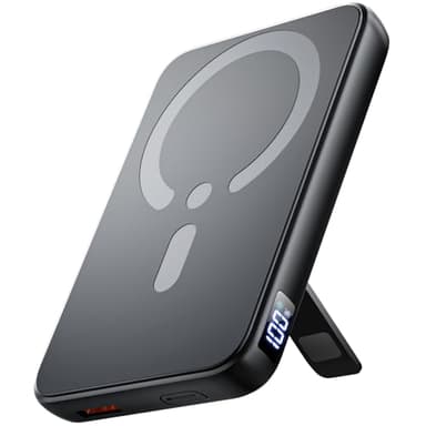 for Magsafe Portable Charger, 12000mAh Wireless Magnetic Power Bank with Stand& PD 20W Fast Charging, for Magsafe Battery Pack Compatible with iPhone 17/16/15/14/13 Series,Powerbank for Travel Cruise