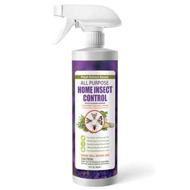 EcoVenger by EcoRaider All Purpose Insect Control 16 oz, Fleas, Fruit Flies, Gnats, Moths, Roaches, Spiders, Fast Kill, Lasting Prevention, Kill Eggs, Plant Extract Based & Non-Toxic, Child & Pet Safe