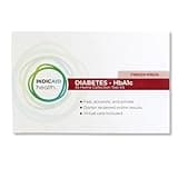 INDICAID Health Diabetes Test Kit - Test for Glycated Hemoglobin A1c, HbA1c measuring Average Blood Glucose level over past 3 months, At-home specimen collection, Test from CLIA-Certified Lab