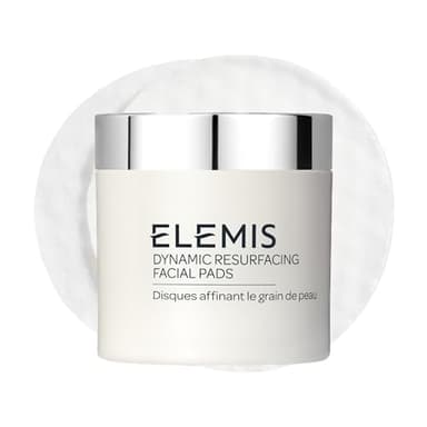 ELEMIS Dynamic Resurfacing Facial Pads - Blackhead Refining Treatment - Gentle Daily Skin Resurfacer - Lactic Acid, Tri-Enzyme - 60-Count Jar