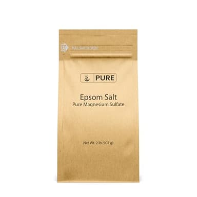 Pure Original Ingredients Epsom Salt Pure Magnesium Sulfate, Food Grade, Soaking Solution (2 Pound)