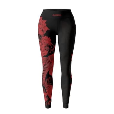 RASHNINJA Samurai Women’s Jiu Jitsu Spats – BJJ Compression Leggings & Grappling Tights for Training & Workout (US, Alpha, Small, Regular, Regular, V14)