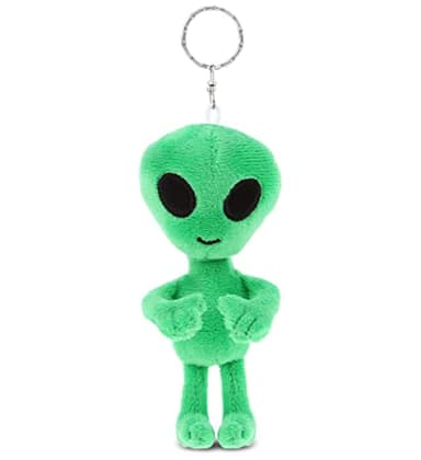 DolliBu Green Alien Cute Accessories - Space Alien Charms for Girls & Boys - 5 Inches