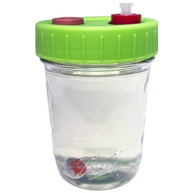 Zombie Mushrooms | Mushroom Liquid Culture Jar | With Injection Port | With Filter Port | Add Your Own Culture (1, 150ML)