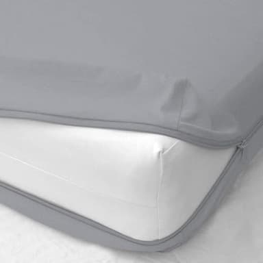 Shreem Linen Zipper Fitted Sheet -16 Inch Extra Deep Pocket, Soft Brushed Microfiber Bottom Sheet, Wrinkle, Shrink & Fade Resistant, Hotel Quality, Light Grey, Queen