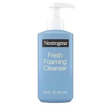 Neutrogena Fresh Foaming Facial Cleanser, All-In-One Makeup Remover Face Wash for Nor-mal to Oily Skin Deeply Cleanses & Removes Waterproof Makeup, Soap-Free, Non-Comedogenic, 8.5 fl. oz