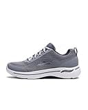 Skechers Men's Gowalk Arch Fit-Athletic Workout Walking Shoe with Air Cooled Foam Sneaker, Grey/Navy, 12