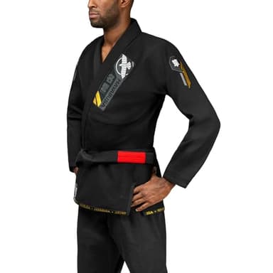 Hayabusa Ascend Lightweight Adult Jiu Jitsu BJJ Gi - Black, A1