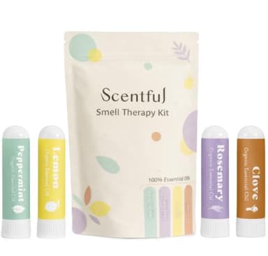 Scentful Smell Training Kit, Smell Retraining Therapy, Restore Sense of Smell and Taste, Made in the USA with 4 Organic Essential Oils