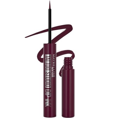 MAYBELLINE Tattoo Studio Dip-Ink Liquid Eyeliner, Waterproof Eyeliner With Up to 24 Hour Wear, Burgundy Boost, 1 Count