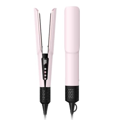 Slopehill 2-in-1 Hair Straightener and Blow Dryer, Professional Hair Styling Tool, Pink