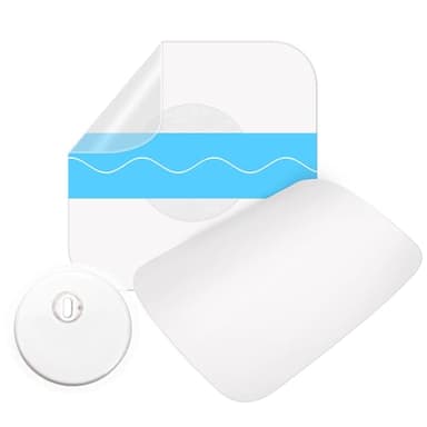 Libre 3 Sensor Covers Waterproof, 55 PCS Freestyle Adhesive Patches, NO Glue in The Center, Precut Transparent CGM Sensor Patches with Strong Adhesive, Continuous Protection for 14 Days