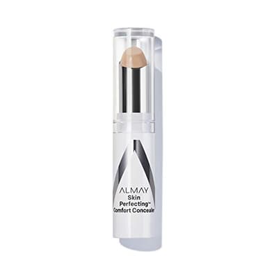 Almay Skin Perfecting Comfort Concealer, Face Makeup, Full Coverage, Natural Looking Finish, Cruelty-Free, Hypoallergenic, Dermatologist Tested, 100 Fair, 1 Count