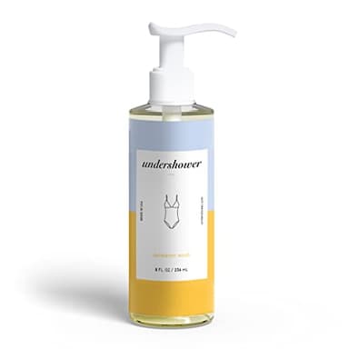 Undershower Swimwear Detergent, 75 to 100 Washes, Delicate Hand Wash Detergent for Shower, Laundry Sink Soap for Strong Odors and Blood Stain Removal, Non-Toxic and pH Neutral Enzyme Formula, 8 Fl Oz