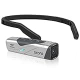 ORDRO EP8 Wearable Camera Hands-Free POV Capture, Ultra HD 4K 60fps Camcorder with 1/2.8" Sensor, 2-Axis Gimbal Stabilizer, 2.4/5G WiFi, Support Type-C Fast Charge, Ideal for Vlog Travel