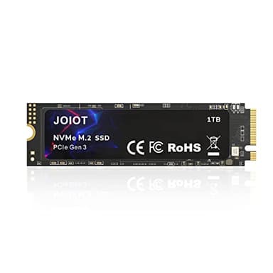 JOIOT 1TB SSD PCle 3.0x4, NVMe M.2 2280, Internal Solid State Drive, Up to 3500MB/s,Storage for PC, Laptops, Gaming and More, V-NAND Technology, Max Speed,Black