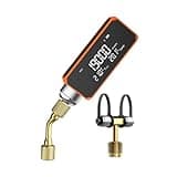 Elitech VGW-Mini Wireless Digital Vacuum Gauge with Adaptor Rechargeable Pressure Tester Meter HVAC 0-19000 Micron, Alarms via APP, Offline Recording, Temp Compensation, 1/4" SAE