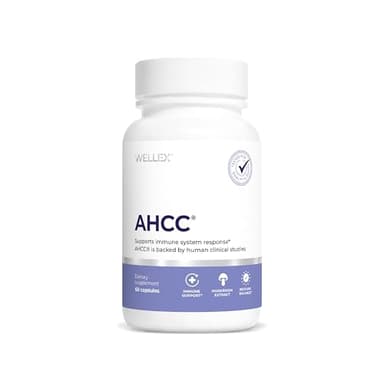 Papillex AHCC Supplement - Maximum Strength - Natural Immune Support Extract - Maintains Natural Killer Cell Activity - 20+ Human Research Studies - 60 Veggie Capsules (1 Pack)