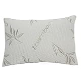 Sleep Touch - Green Leaf Collection - Original Shredded Gel Memory Foam Pillows for Back & Side Sleepers, Adjustable with Zipper Green Viscose of Bamboo Cover, Soft Bed Pillow for Sleeping (18x27)