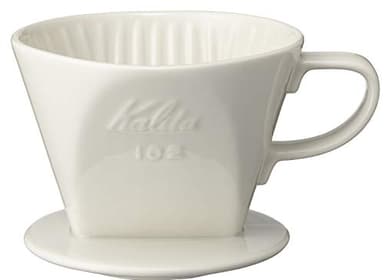 Kalita - 2001 Kalita 102 Ceramic Dripper Coffee Dipper, white