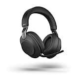 Jabra Evolve2 85 Wireless PC Headset – Noise Cancelling UC Certified Stereo Headphones with Long-Lasting Battery – USB-C Bluetooth Adapter – Black