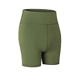 Cethrio High Waisted Yoga Shorts for Women Seamless High Waisted Biker Shorts Casual Butt Lifting Plus Size Workout Shorts
