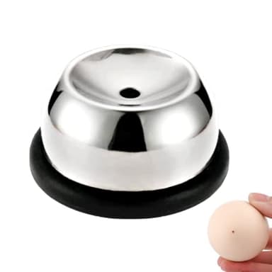 ChaLeeMoo Egg Piercer for Raw Eggs, Stainless Steel Egg Poker for Boiling Eggs, Great Eggshell Peeler Tool to Get Good Hard Boiled Eggs, Egg Hole Puncher Pricker with Retractable Pin, Black
