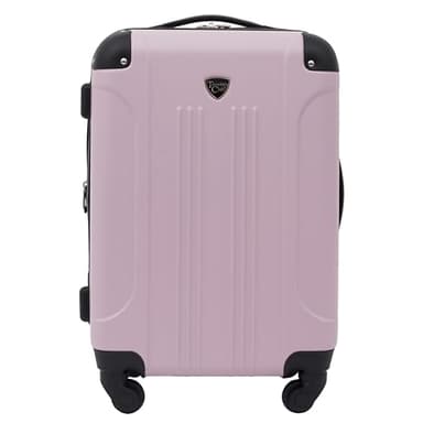 Travelers Club Chicago Hardside Expandable Spinner Luggage, Lilac, 22" Carry-On