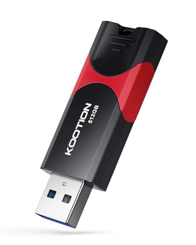 KOOTION 512GB USB Flash Drive 3.0 Thumb Drive, Retractable Zip Drive USB Memory Stick for Backup, Compatible with Laptop/TV/Mac Book/Car Audio