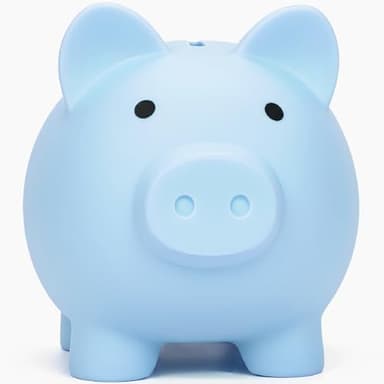 Piggy Bank for Sbrvaniy Piggy Coin Banks for Boys and Girls My First Unbreakable Plastic Money Bank S/M/L Size Decoration Savings Christmas, Easter, Birthday Gift