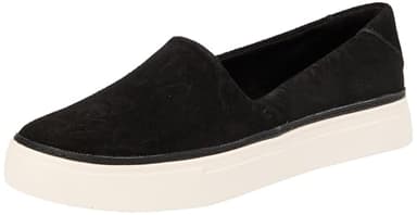 TOMS - Womens Kameron Slip On Sneaker, Color Black Suede, Size: 10 B(M) US