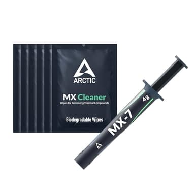 ARCTIC MX-7 (4 g, incl. MX-Cleaner) - Ultimate Performance Thermal Paste for CPUs, Consoles, Graphics Cards, Laptops, Very High Thermal Conductivity, Long Durability, Non-Conductive, Non-Capacitive