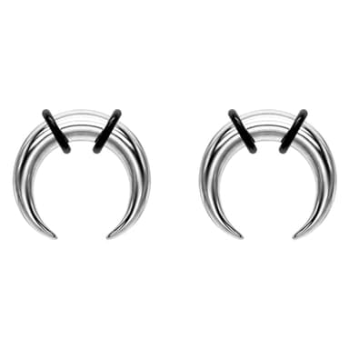 Luxe Modz 316L Surgical Steel Ear Plugs Tunnels 8mm Pincher Tapers Septum Rings Buffalo Horseshoe Taper Kit 1G
