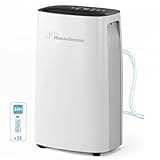 Hansabenne 35-Pints Dehumidifier for Basements - 3000 Sq. Ft. Dehumidifiers with Auto or Manual Drainage - Compact Dehumidifier with Intelligent Humidity Control | Auto Defrost | Dry Clothes for Home