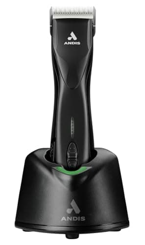 Andis 79170 Pulse Zr II 5-Speed Detachable Blade Clipper, Cordless Animal/Dog Grooming, Removable Lithium Ion Battery, LED Charge Light, Black